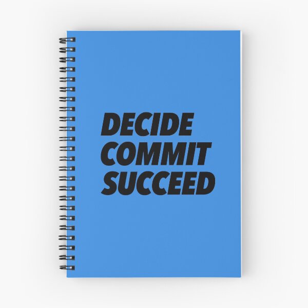 Item preview, Decide, Commit, Succeed designed and sold by thilinank.