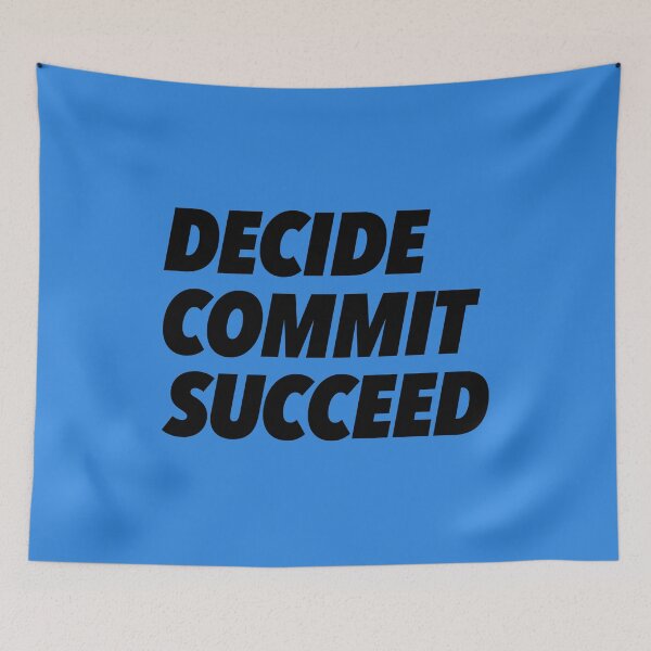 Item preview, Decide, Commit, Succeed designed and sold by thilinank.