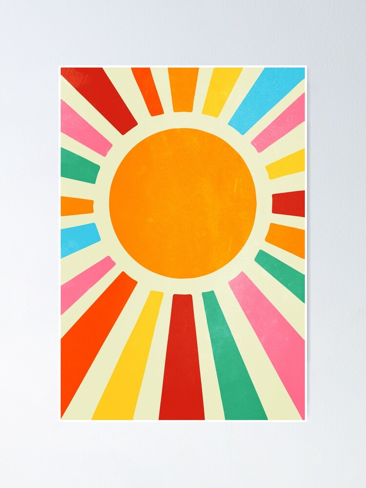 アート・デザイン・音楽 BAUHAUS Retro Sun Art: Bauhaus Rainbow Edition