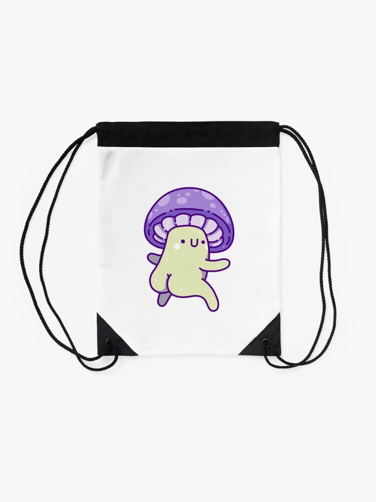 Alternate view of booty shroom Drawstring Bag