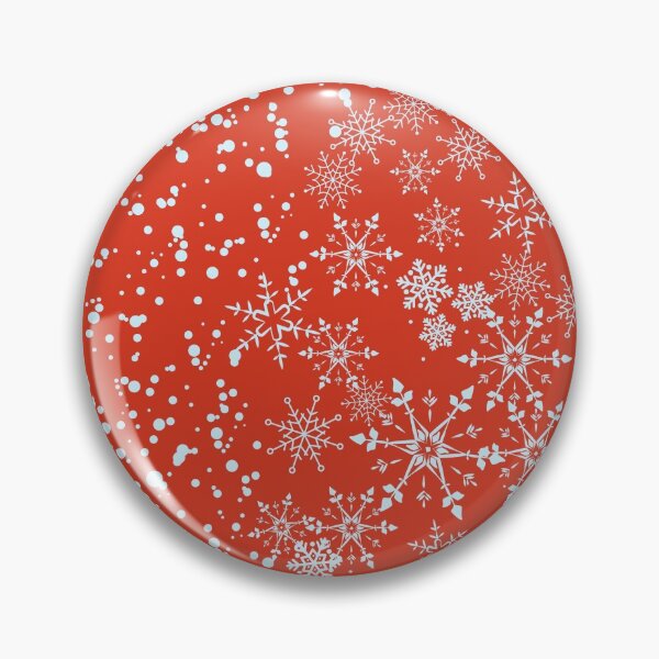 Item preview, Red Christmas Snowflake pattern  designed and sold by pumpqin.