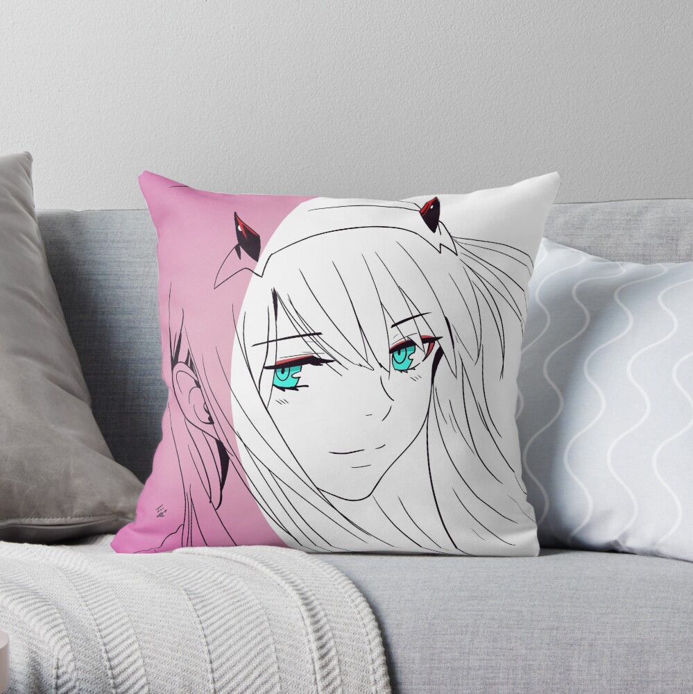 lewd zero two body pillow