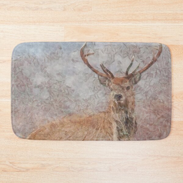 Item preview, Majestic Stag Watercolor Wildlife Art designed and sold by taiche.