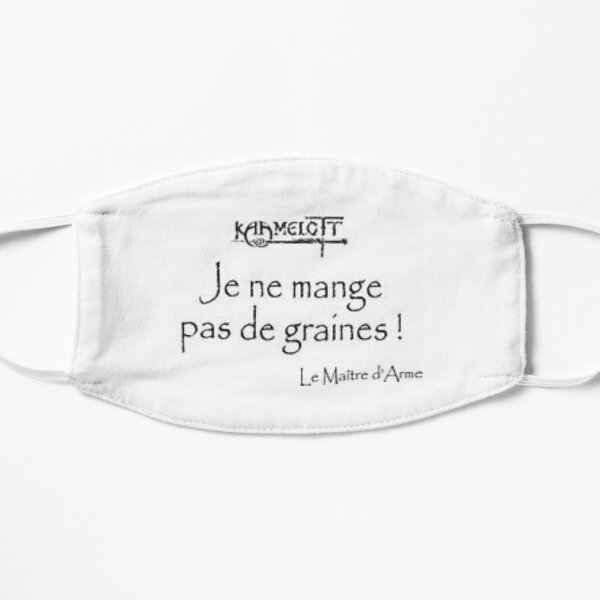 Je ne mange pas de graines ! Masque sans plis