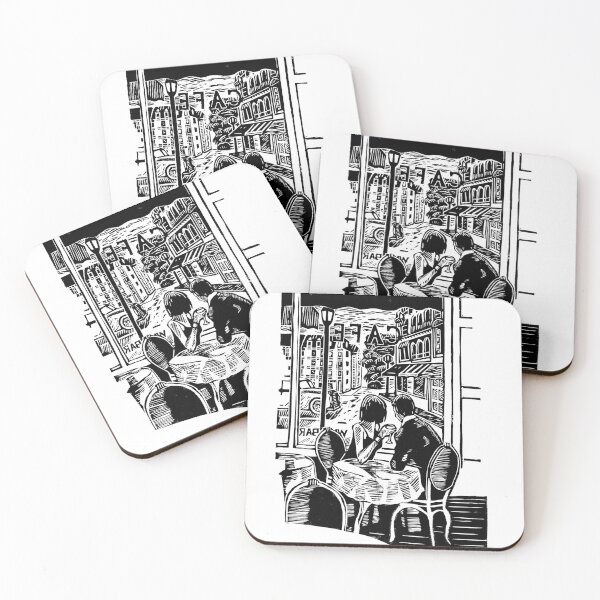 Item preview, Two lovers in a cafe designed and sold by Vasiliy Pimenov.