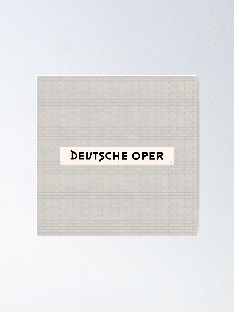 Alternate view of Deutsche Oper Station Tiles (Berlin) Poster