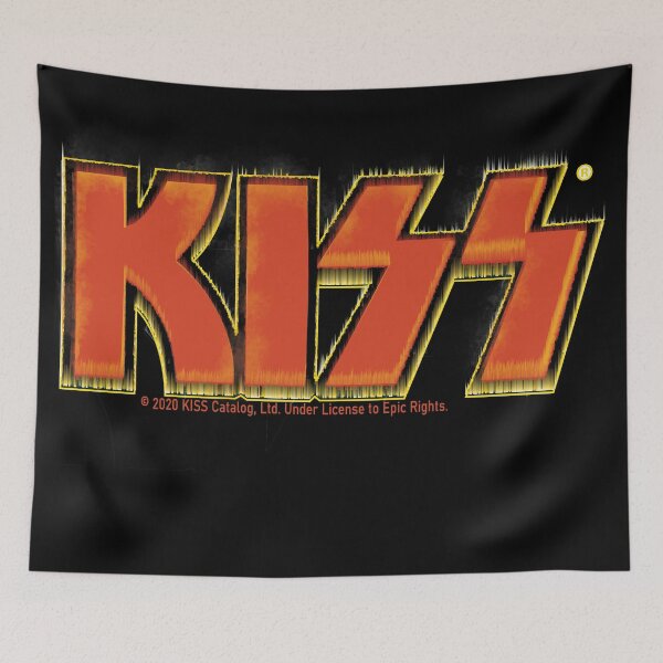 Item preview, kiss the band burn text style logo/vintage designed and sold by Rajpramanik.