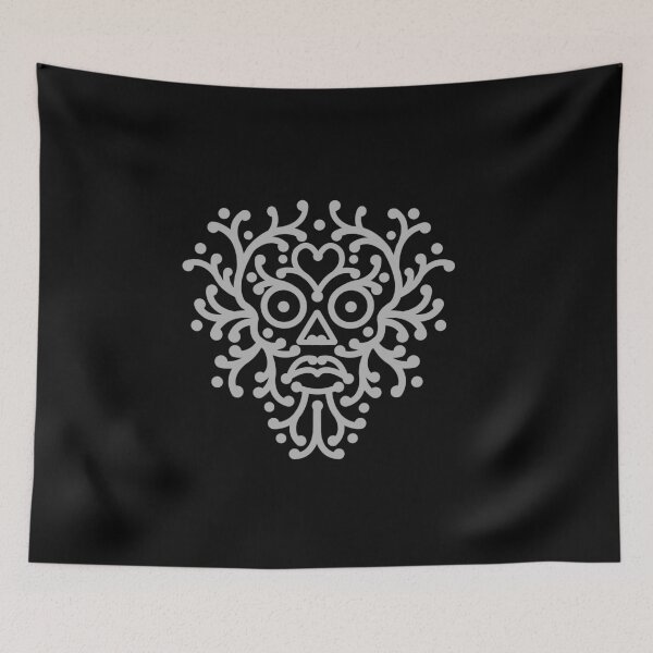 Item preview, Cráneo ornamental gris 2 designed and sold by ArtofDissent.
