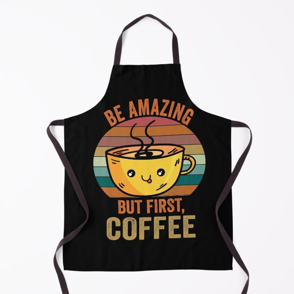 Item preview, Be amazing But First Coffee, Funny Retro vintage Coffee quote Love Gifts For Christmas And Wintertime designed and sold by Steve Morley.
