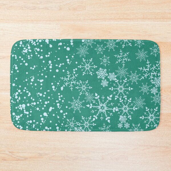 Item preview, Magical Green Christmas Snowflake pattern designed and sold by pumpqin.