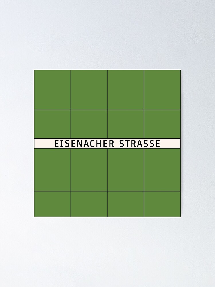 Alternate view of Eisenacher Straße Station Tiles (Berlin) Poster