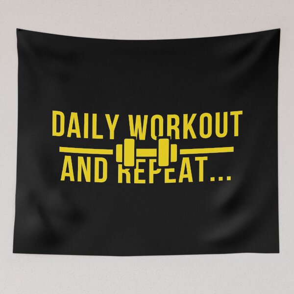 Item preview, Daily Workout And Repeat... designed and sold by jpremiumdesigns.