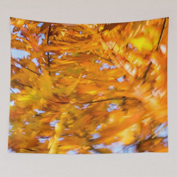 Item preview, Abstract Autumnal Harmony - Bold Free Form Motion in a Yellow Oak Tree Crown designed and sold by Georgia Mizuleva.