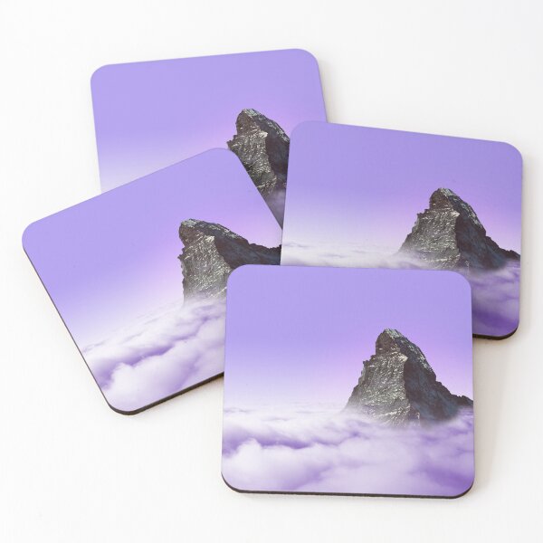 Item preview, Mountainpeak above purple clouds designed and sold by Statim.
