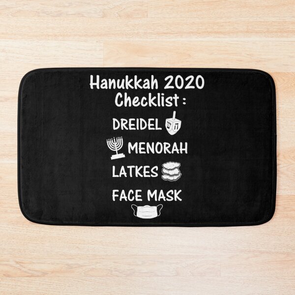 Item preview, Checklist Face Mask 2020 Quarantine Hanukkah design designed and sold by jakehughes2015.