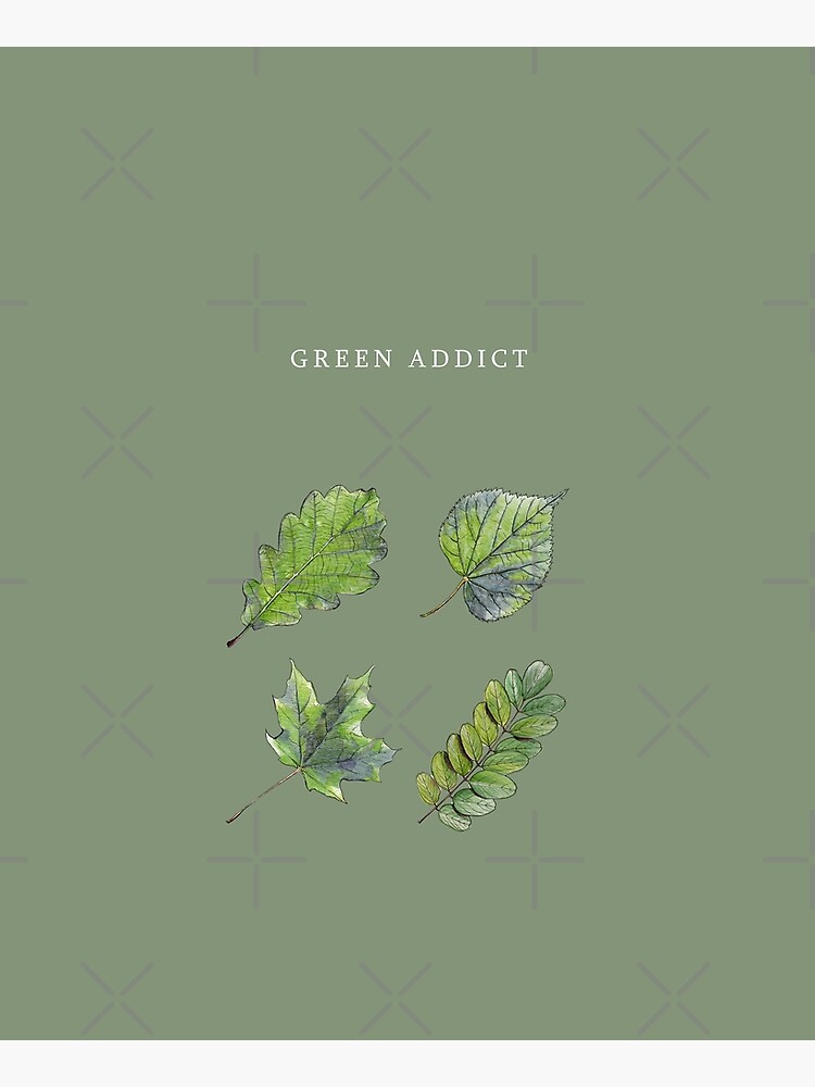 Aperçu 6 sur 6. Tablier avec l'œuvre GREEN ADDICT créée et vendue par IsaureEcartfixe.