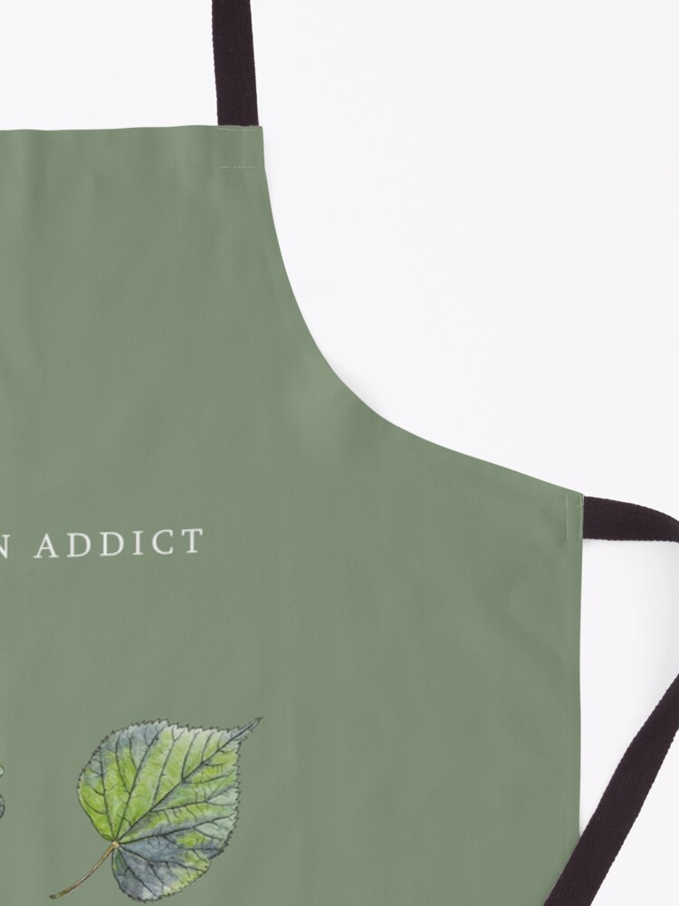 Aperçu 3 sur 6. Tablier avec l'œuvre GREEN ADDICT créée et vendue par IsaureEcartfixe.