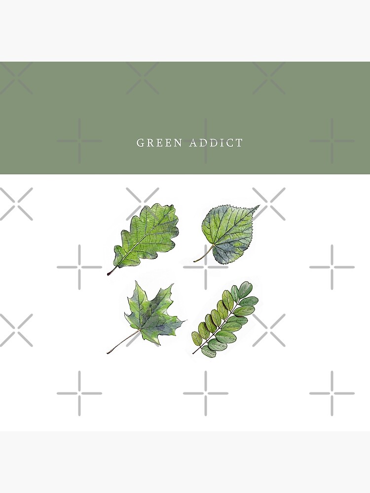 Aperçu 4 sur 4. Coussin avec l'œuvre GREEN ADDICT créée et vendue par IsaureEcartfixe.