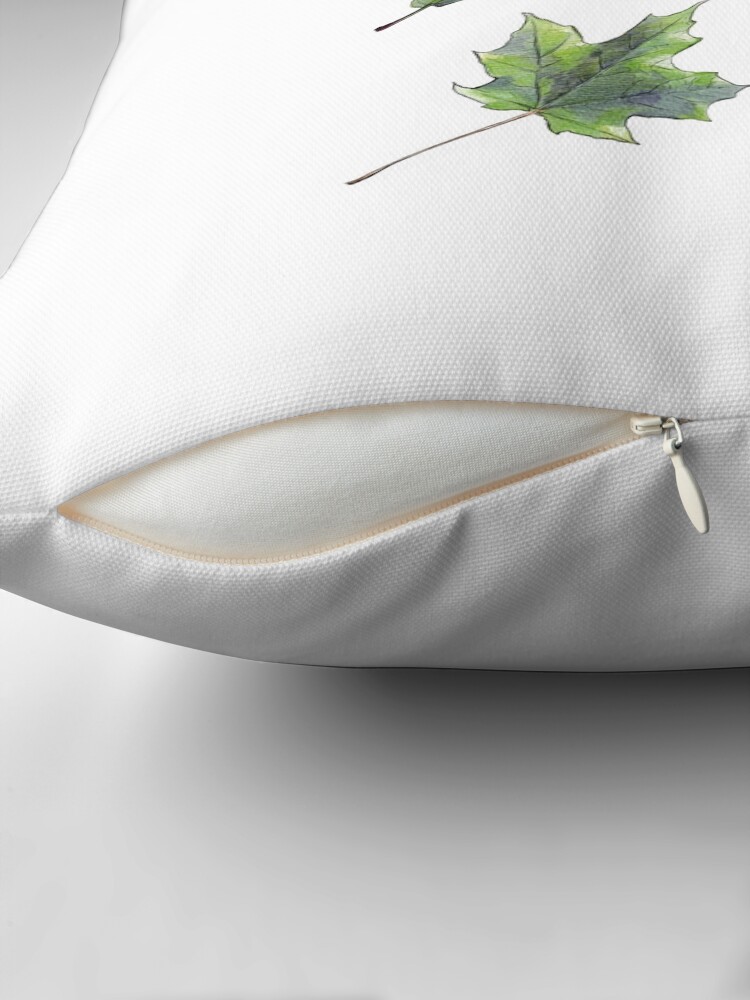 Aperçu 2 sur 4. Coussin avec l'œuvre GREEN ADDICT créée et vendue par IsaureEcartfixe.