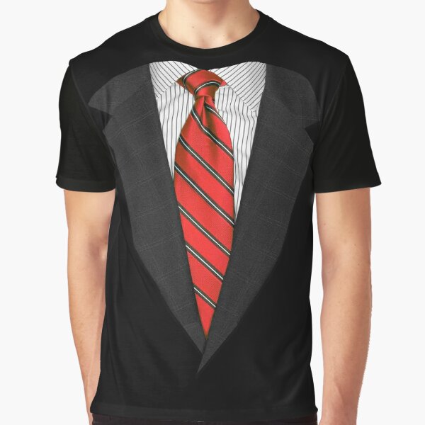 Kids Tuxedo T-Shirt in Black with Blue Tie No Carnation