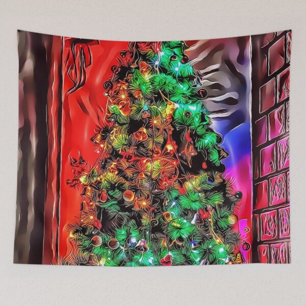 Item preview, Christmas Tree on Red designed and sold by RitaMaye.
