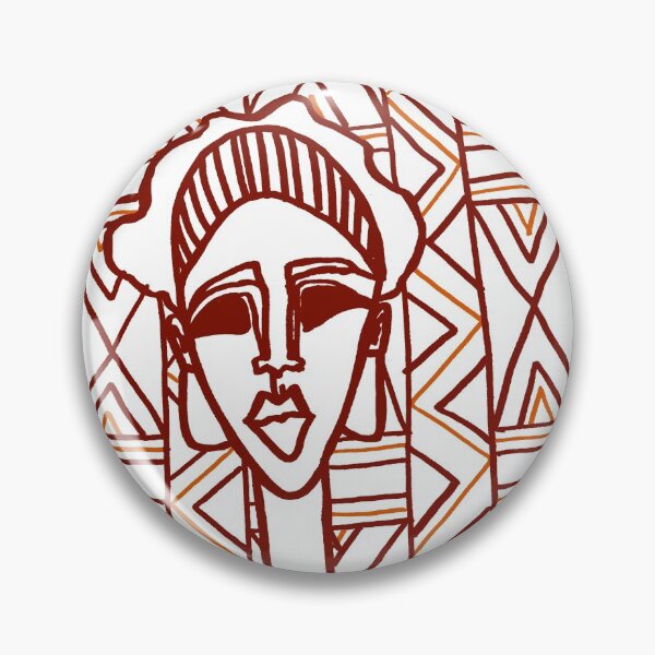 Item preview, Red Ethnic Simple Woman Design designed and sold by junepillows.