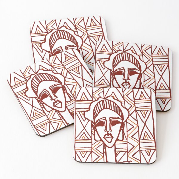 Item preview, Red Ethnic Simple Woman Design designed and sold by junepillows.