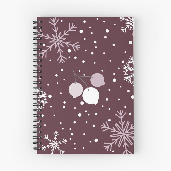 Item preview, Winter tender berries and snowflakes designed and sold by floraaplus.