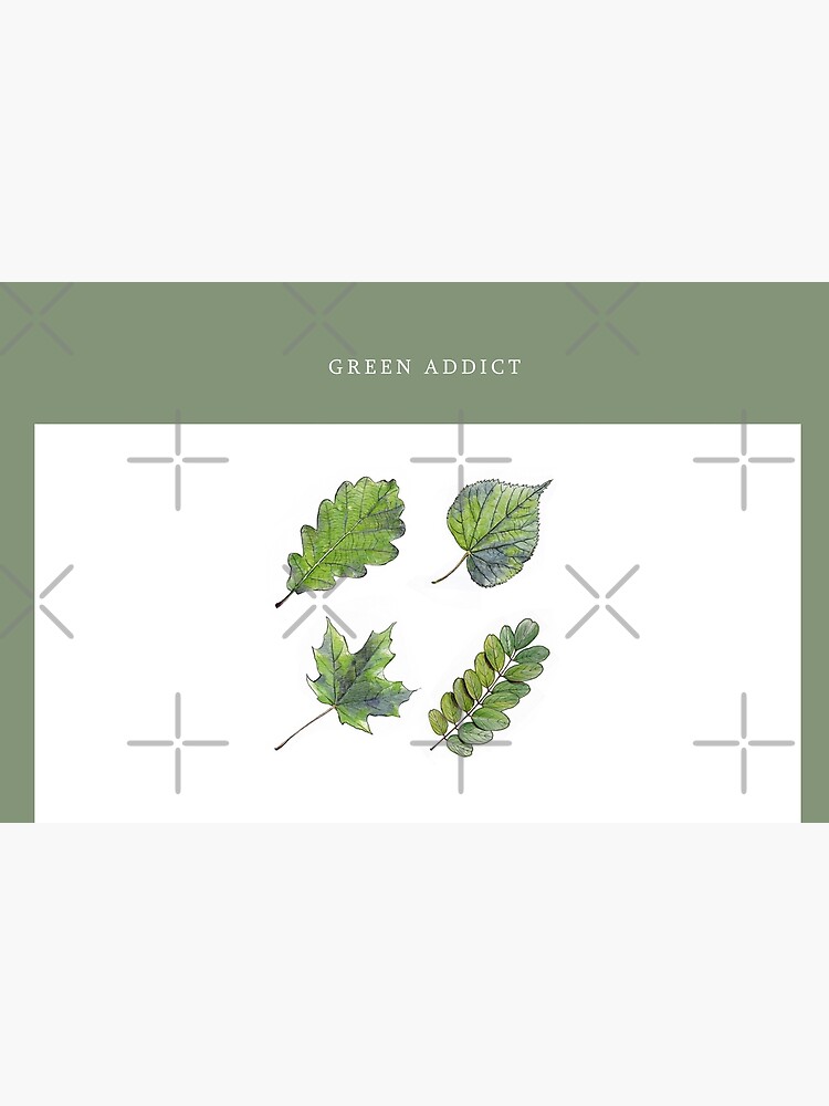 Aperçu 2 sur 2. Housse d'ordinateur avec l'œuvre GREEN ADDICT créée et vendue par IsaureEcartfixe.