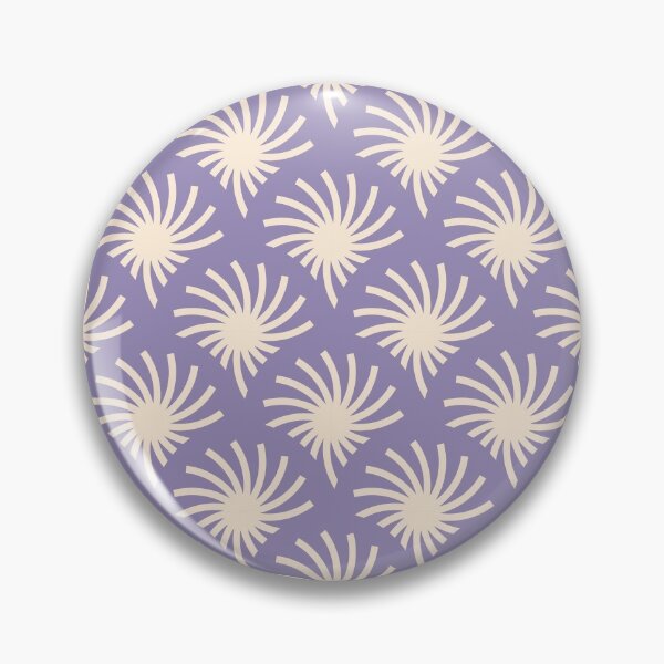Item preview, Circular Palms Geometric Pattern – Lavender & Vanilla designed and sold by RoguePatterns.