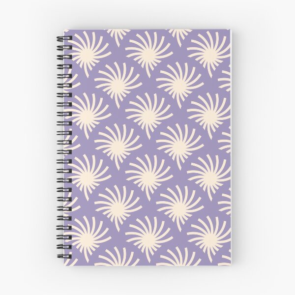 Item preview, Circular Palms Geometric Pattern – Lavender & Vanilla designed and sold by RoguePatterns.