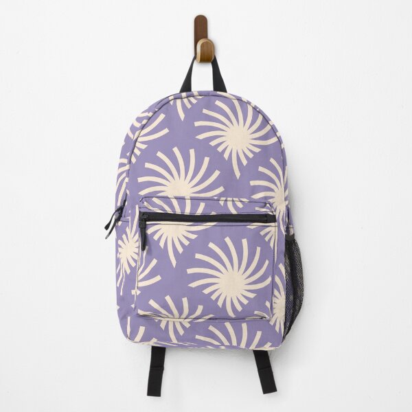 Item preview, Circular Palms Geometric Pattern – Lavender & Vanilla designed and sold by RoguePatterns.