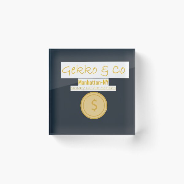 Item preview, GEKKO & CO . MANHATTAN / MONEY NEVER SLEEPS_FUNNY T CHIRT designed and sold by Dahani-mo.
