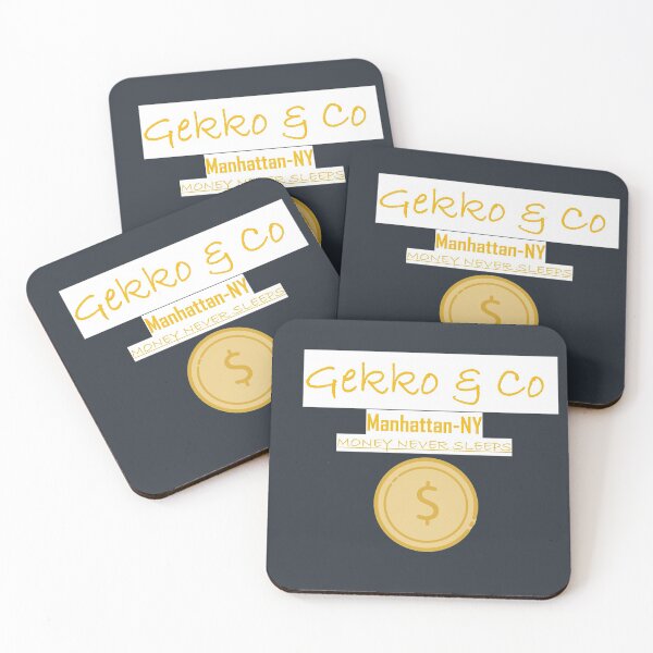 Item preview, GEKKO & CO . MANHATTAN / MONEY NEVER SLEEPS_FUNNY T CHIRT designed and sold by Dahani-mo.