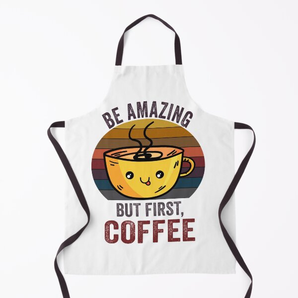 Item preview, Be amazing But First Coffee, Funny Retro vintage Coffee quote Love Gifts For Christmas And Wintertime designed and sold by Steve Morley.