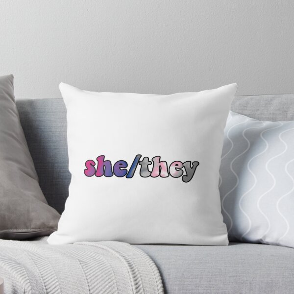 Item preview, she/they bi demigirl  designed and sold by wordswithfonts.