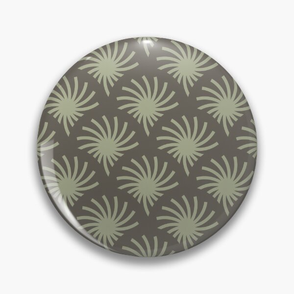 Item preview, Circular Palms Geometric Pattern – Olive Green designed and sold by RoguePatterns.