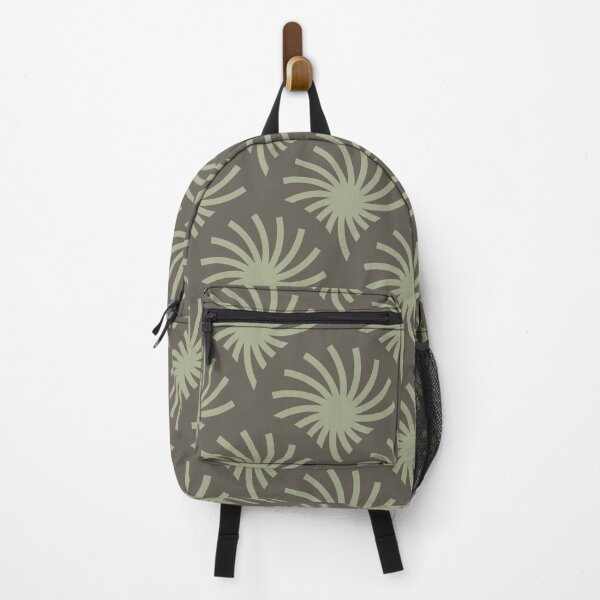 Item preview, Circular Palms Geometric Pattern – Olive Green designed and sold by RoguePatterns.