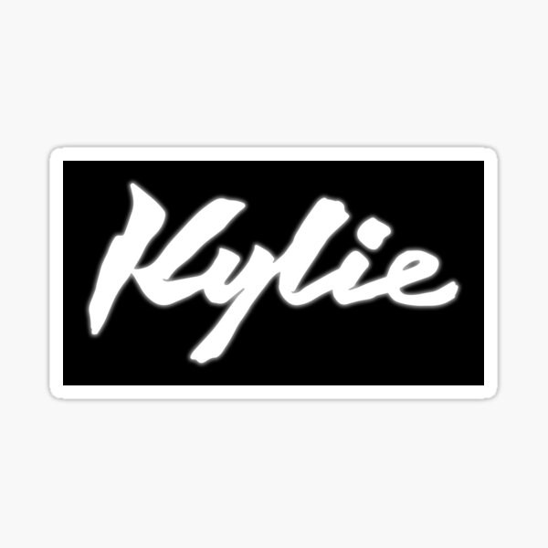 Item preview, Disco-era Kylie Signature (White Glow on Black) designed and sold by Fox Newton.