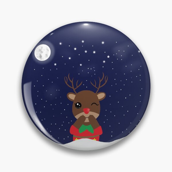 Item preview, Cute Christmas Rudolph the red nose reindeer design  designed and sold by L1221e92.