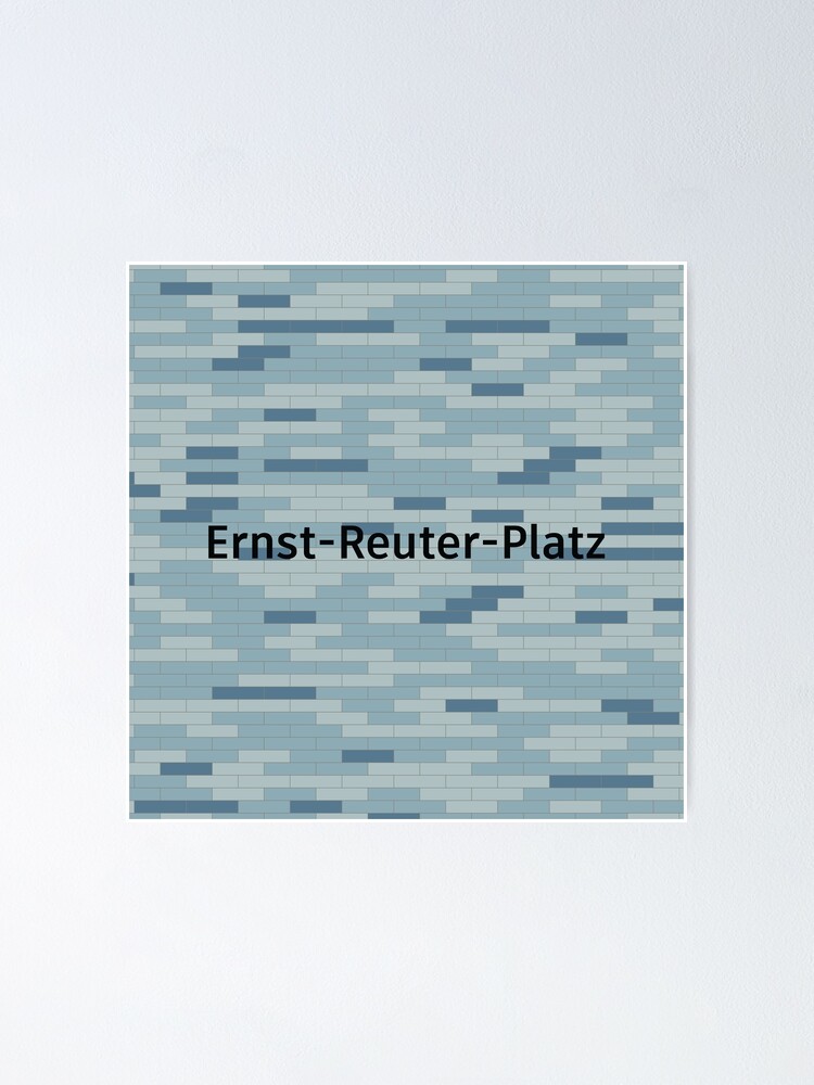Alternate view of Ernst-Reuter-Platz Station Tiles (Berlin) Poster