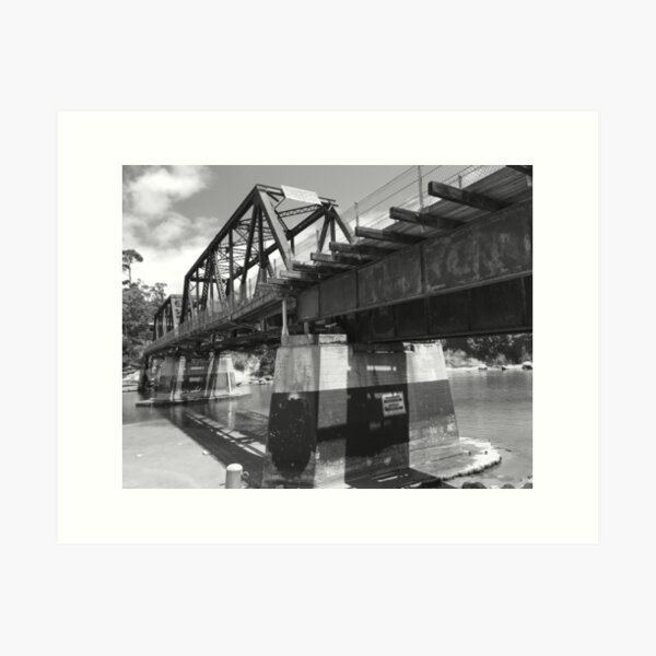 Item preview, Railroad Bridge Black & White designed and sold by FindMyPixel.