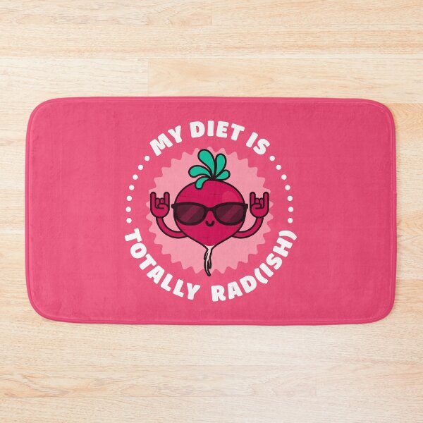 Item preview, My Diet is Totally Radish - Cute Vegetable Pun designed and sold by Gudland.