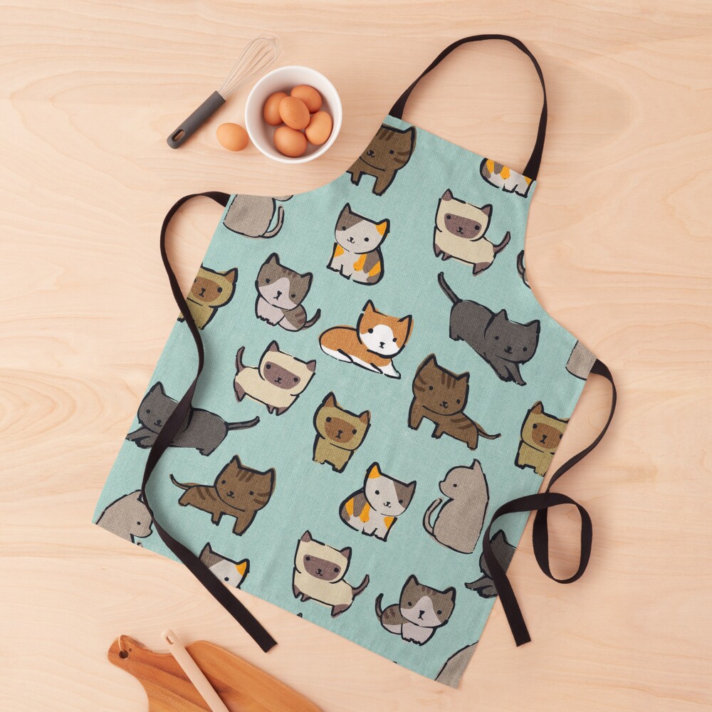 Cats on Blue Sky Apron