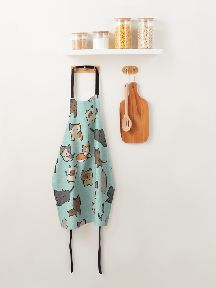 Alternate view of Cats on Blue Sky Apron