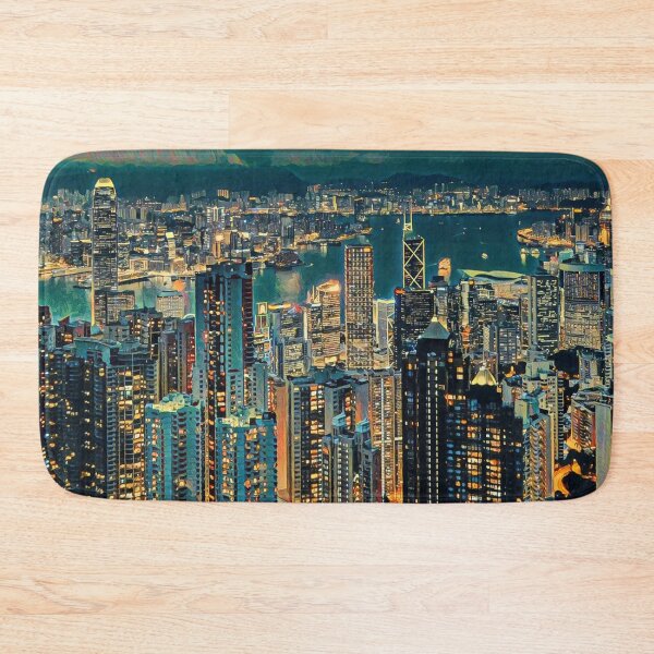 Item preview, Hong Kong Skyline designed and sold by SofiaStutio.
