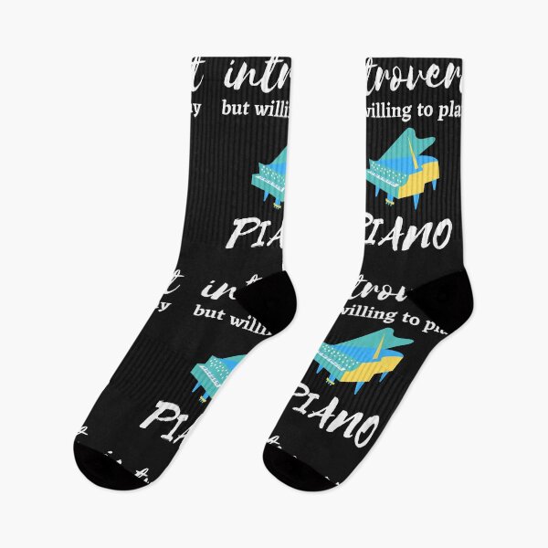 Item preview, Introvert But Willing to Play Piano Music  designed and sold by DesignsofNote.