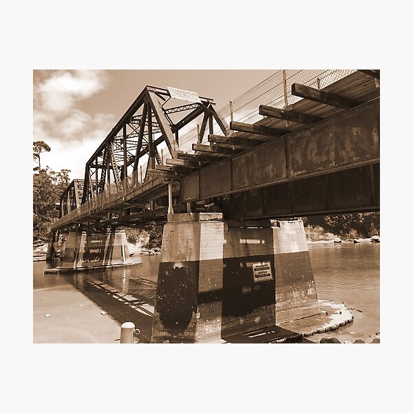 Item preview, Railroad Bridge Sepia designed and sold by FindMyPixel.
