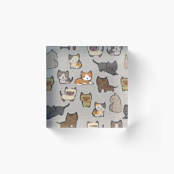 Item preview, Cats on Silver designed and sold by Cecilia Mok.
