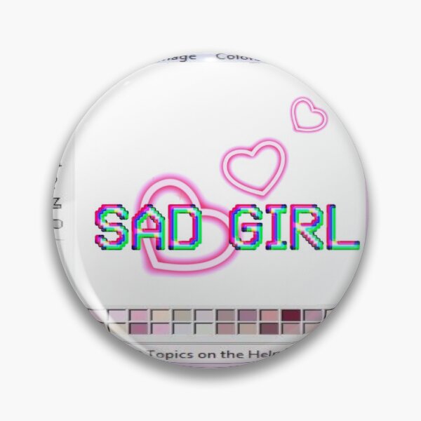Item preview, Sad Girl (Paint) designed and sold by Pumpkaju.